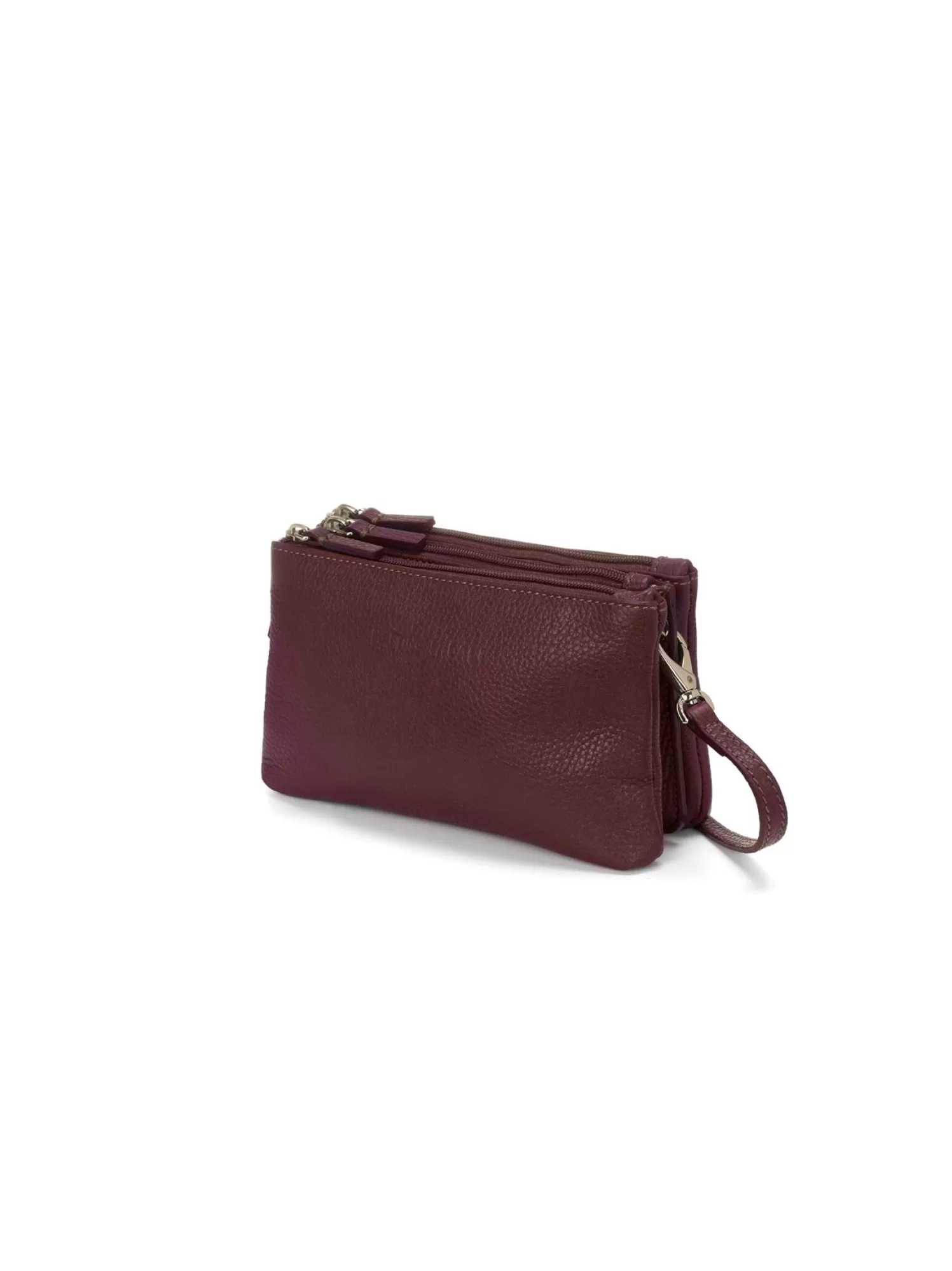 Borsa In Pelle Con Tre Zip | Martino Midali Cheap