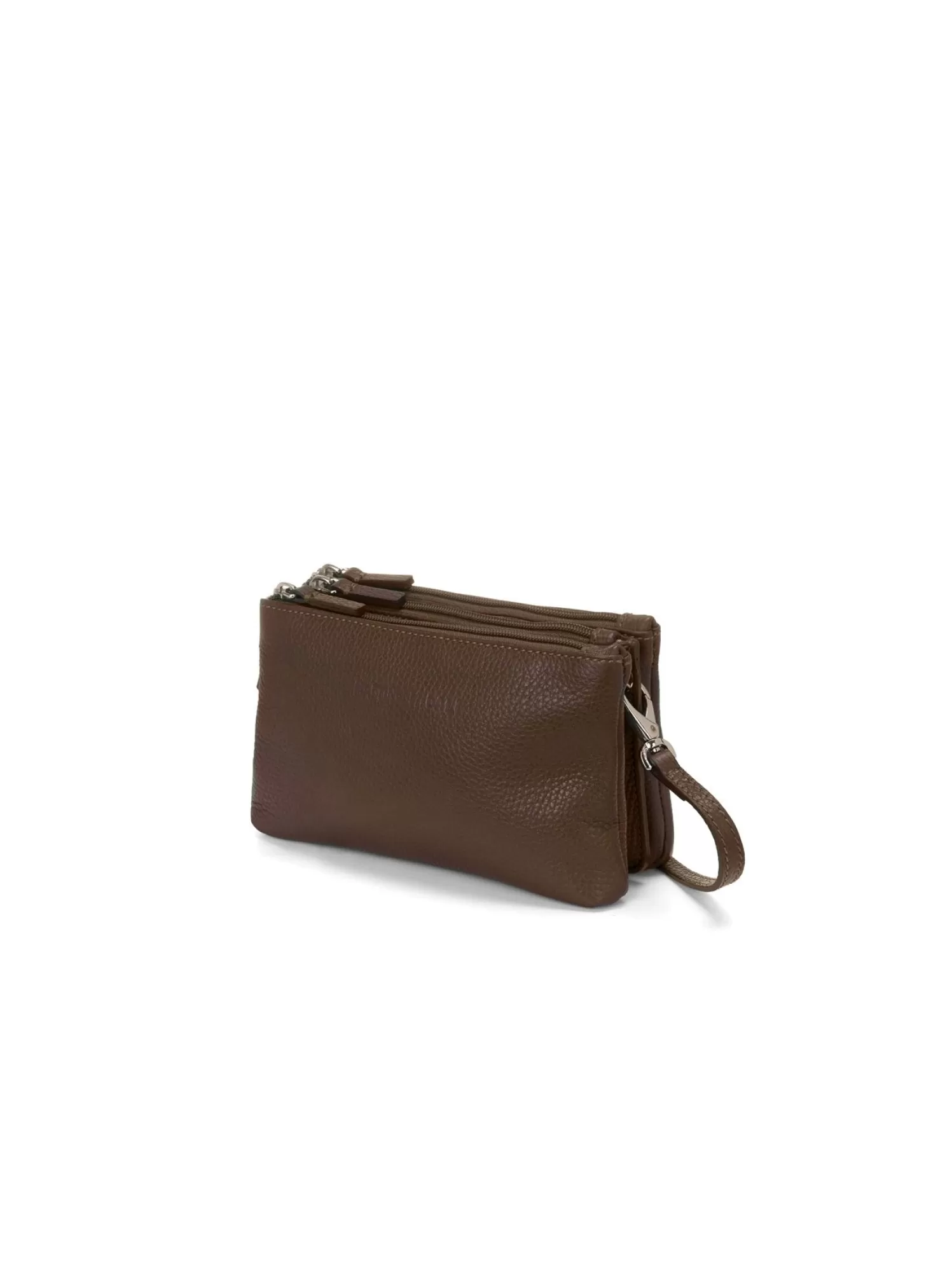 Borsa In Pelle Con Tre Zip | Martino Midali Discount