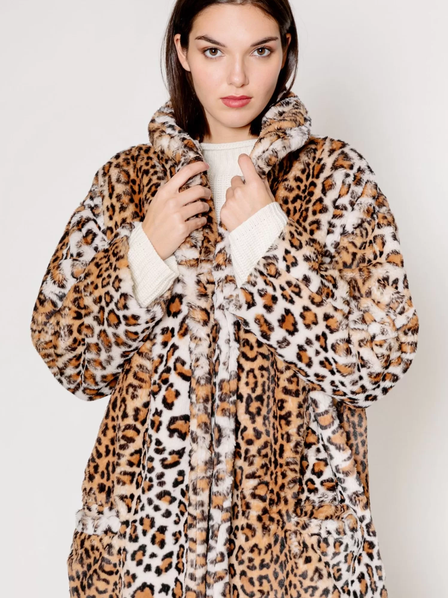 Cappotto In Ecofur Maculato | Martino Midali Discount