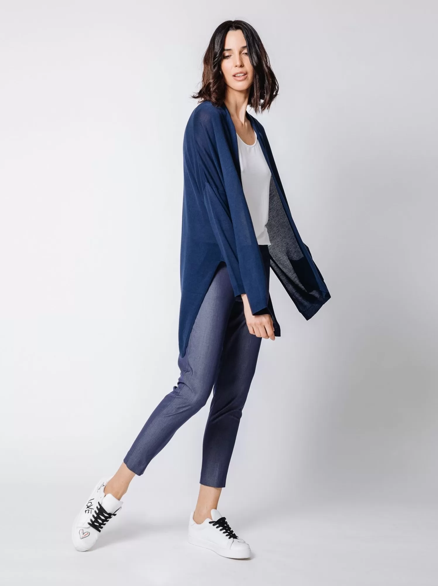 Maxi Cardigan Blue | Martino Midali New