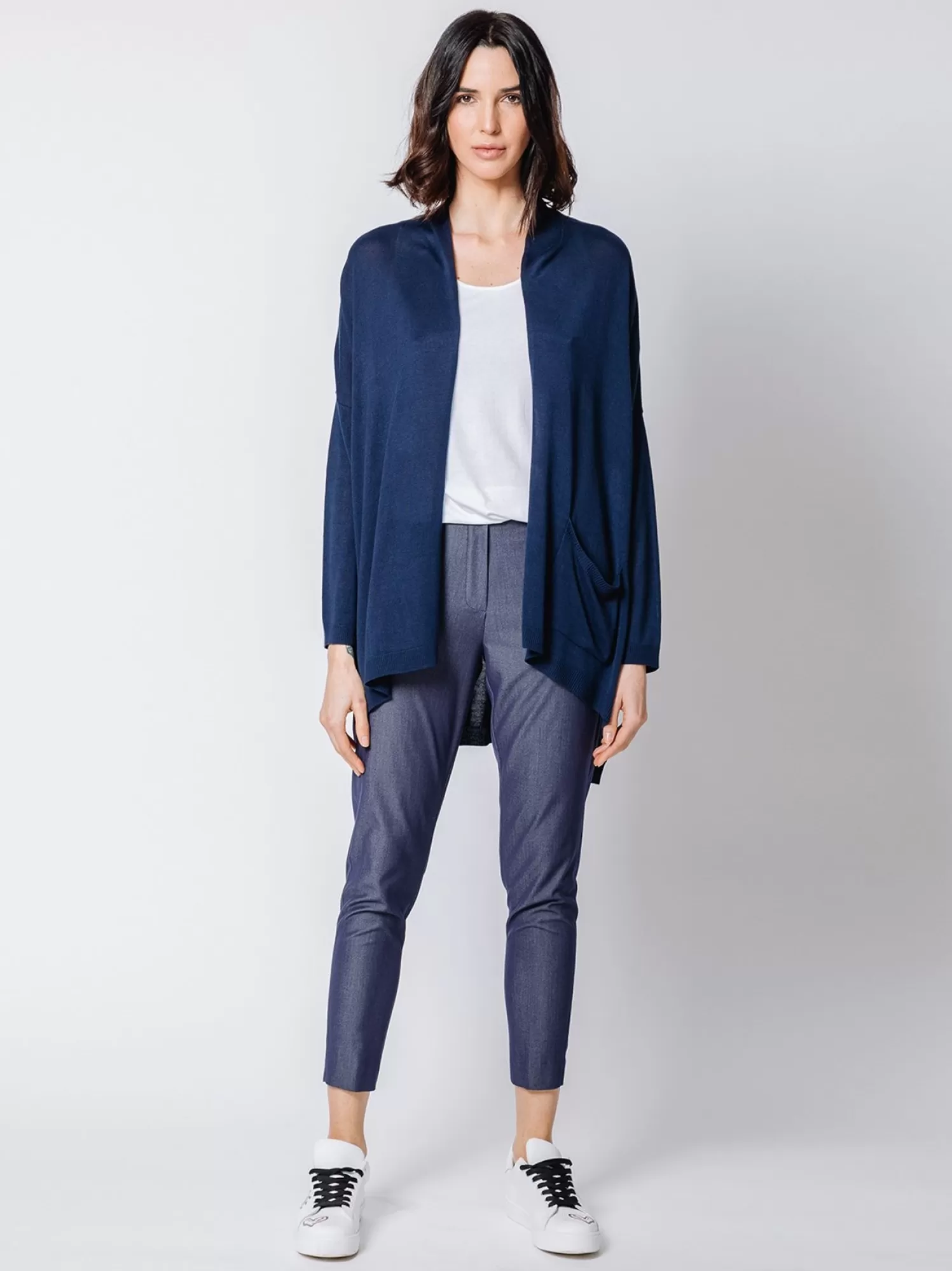 Maxi Cardigan Blue | Martino Midali New