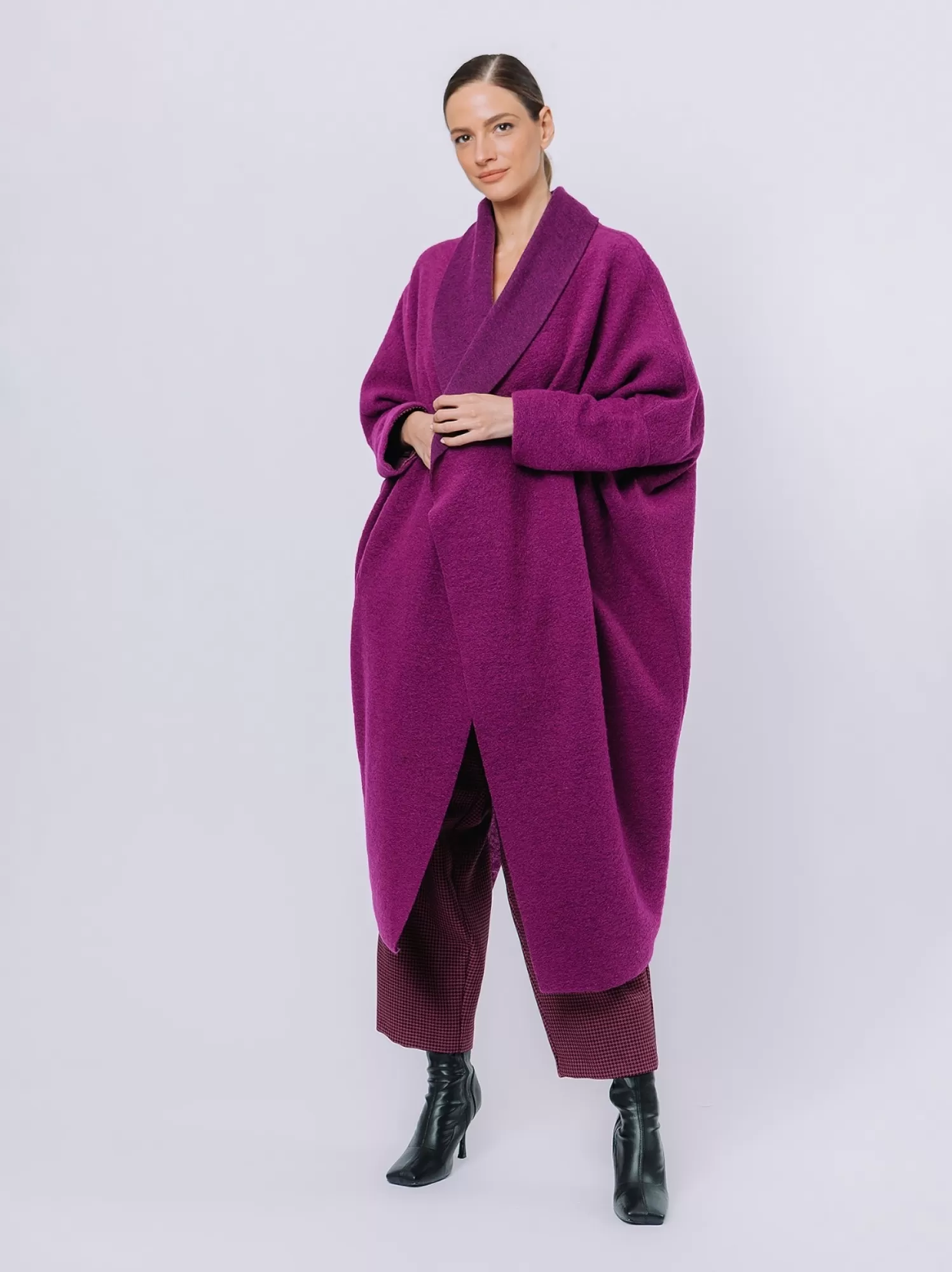 Maxi Cardigan In Lana Cotta | Martino Midali Cheap