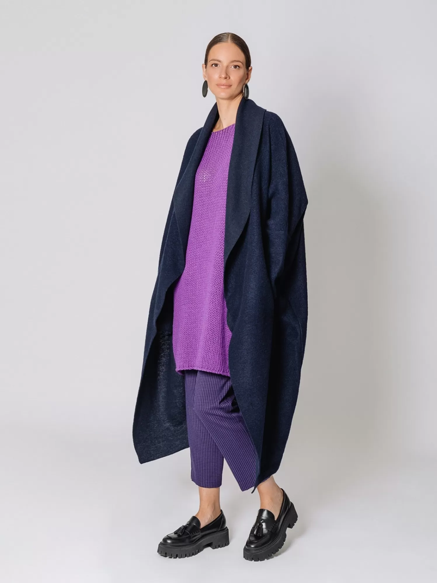 Maxi Cardigan In Lana Cotta | Martino Midali Outlet