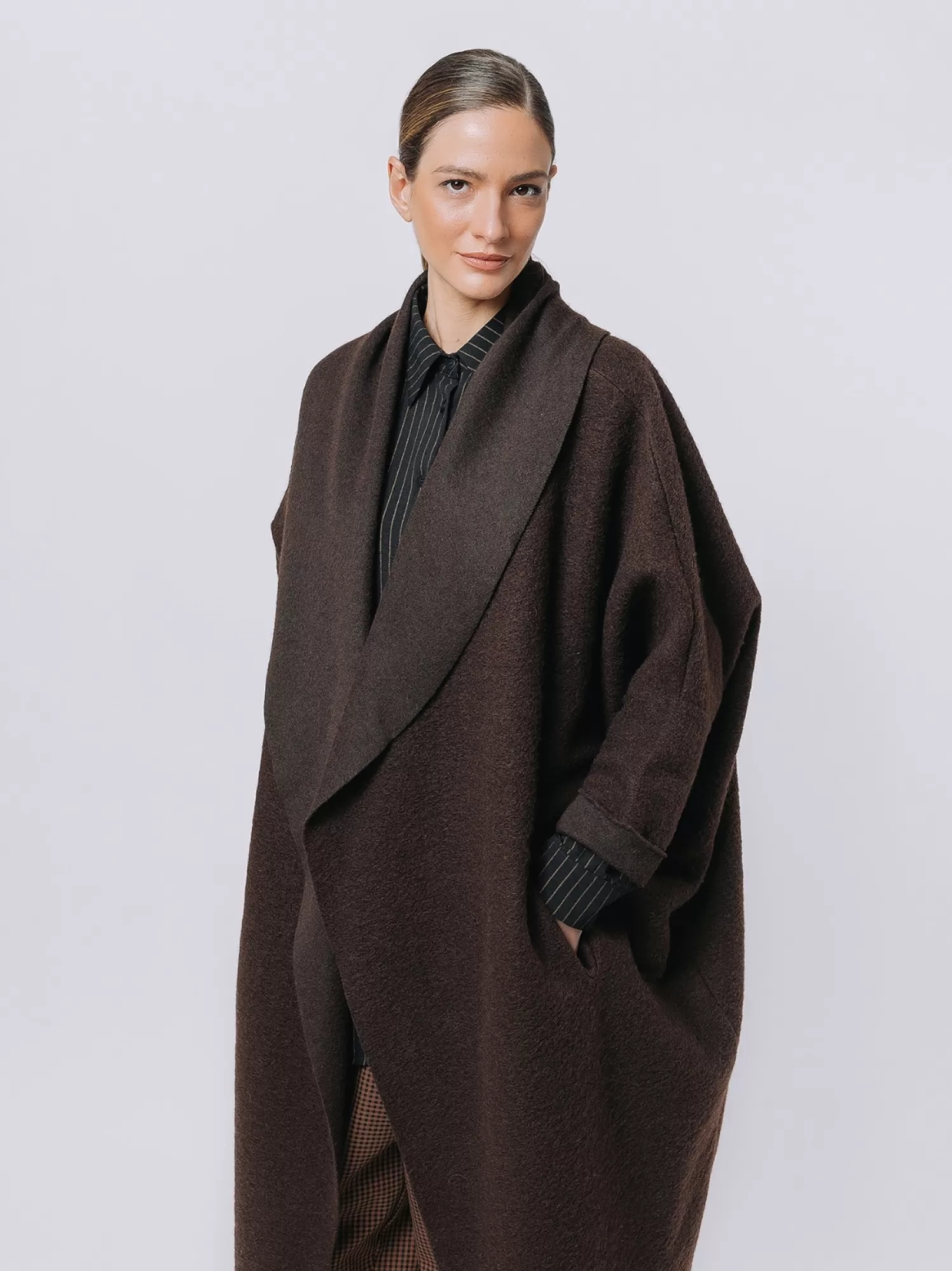 Maxi Cardigan In Lana Cotta | Martino Midali Sale