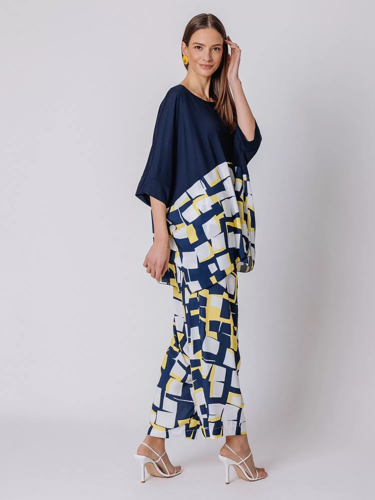 Maxi Scatola Con Inserto Stampa Geometrica | Martino Midali Discount