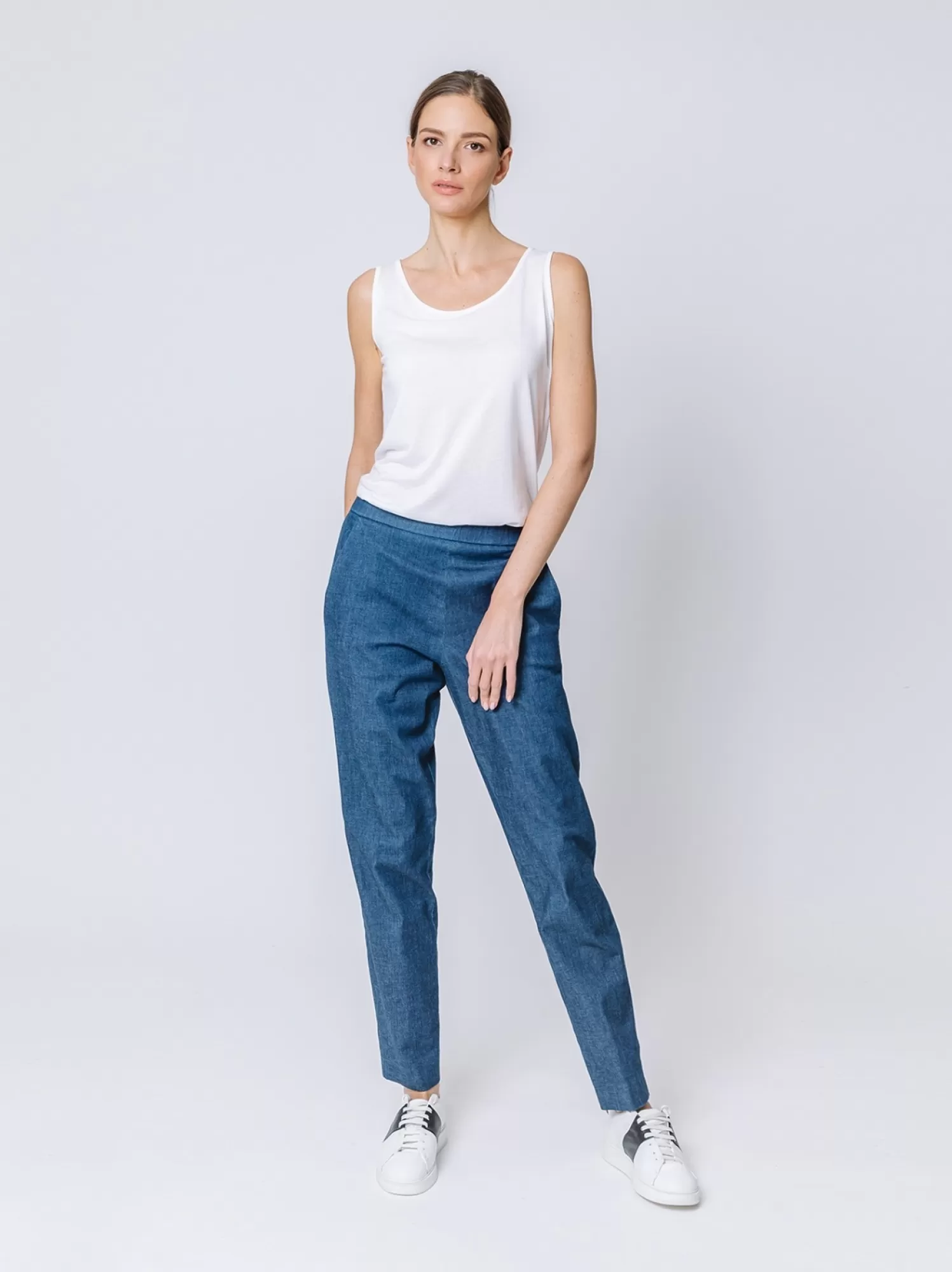 Pantalone Chino In Jeans | Martino Midali Cheap