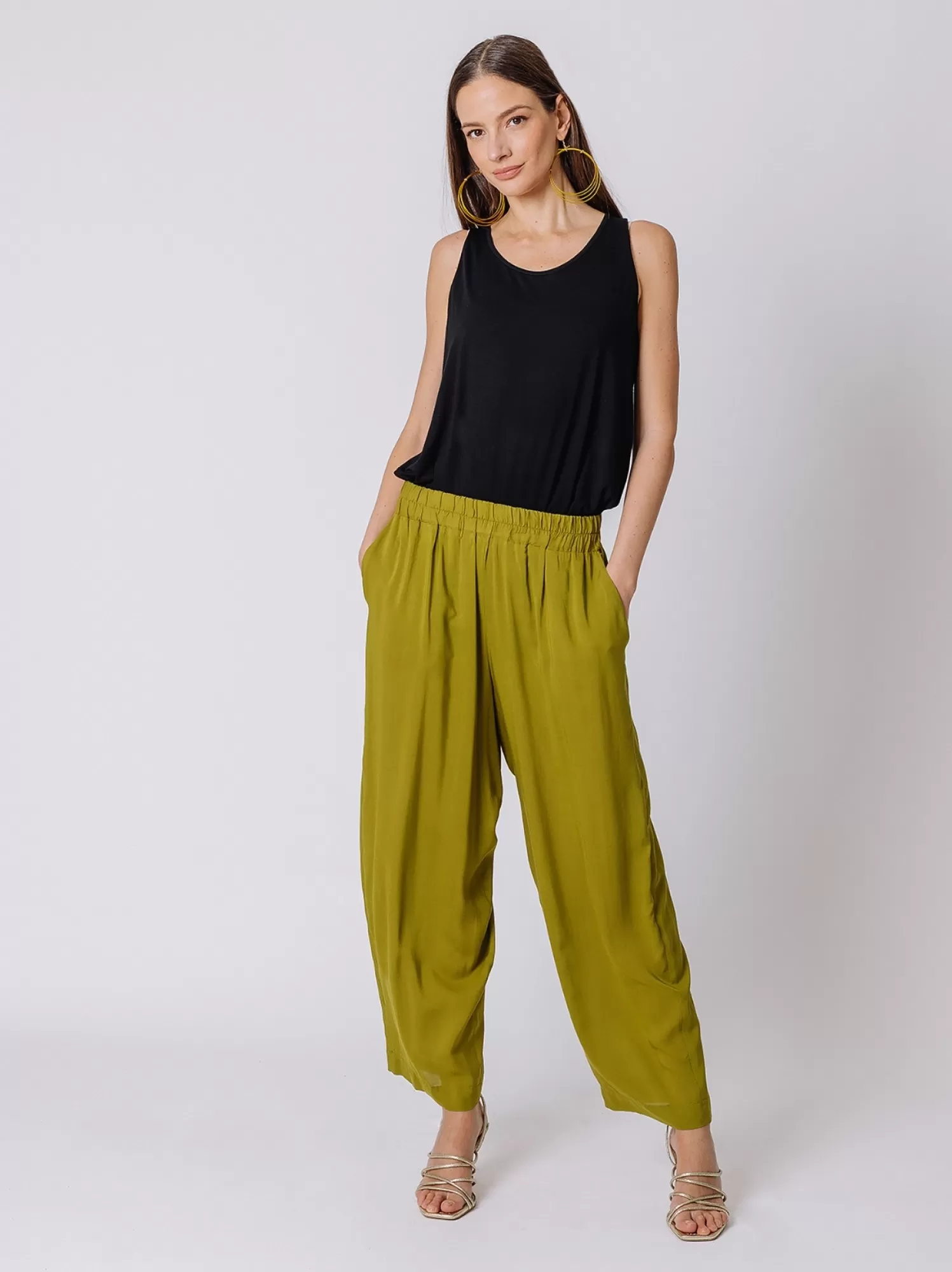 Pantalone Gaucho In Viscosa | Martino Midali Shop