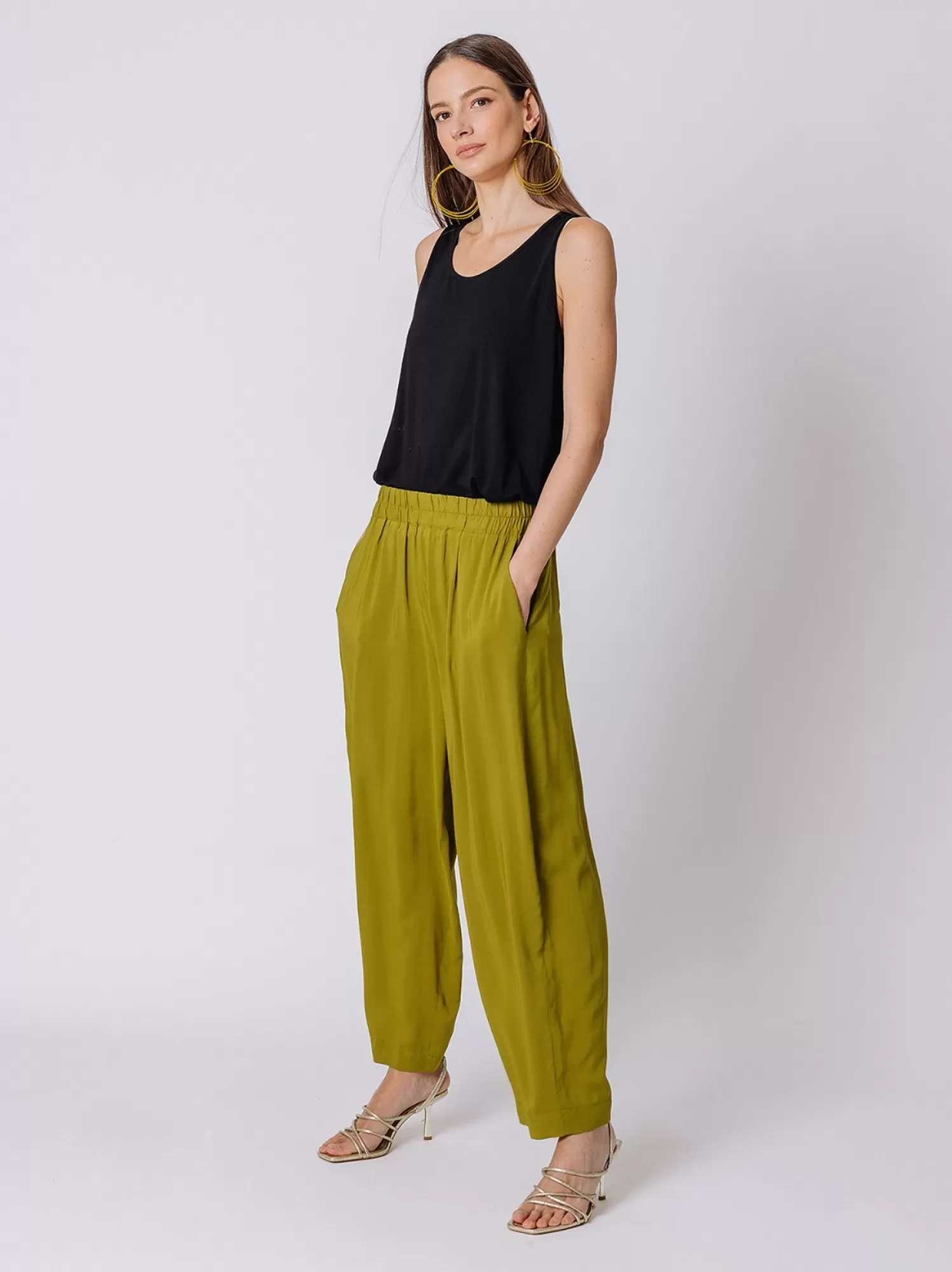 Pantalone Gaucho In Viscosa | Martino Midali Shop