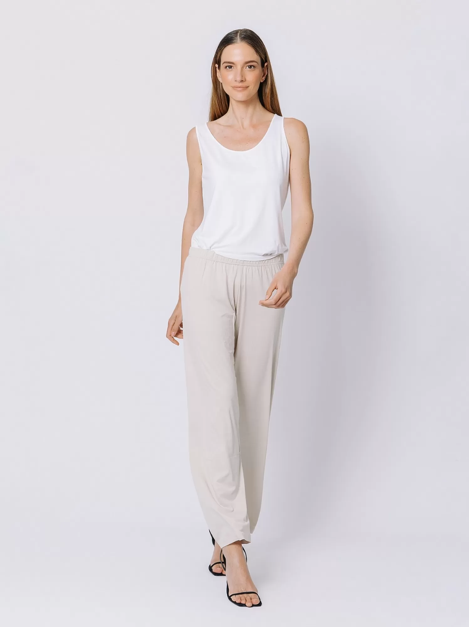 Pantalone In Jersey Gesso | Martino Midali Store