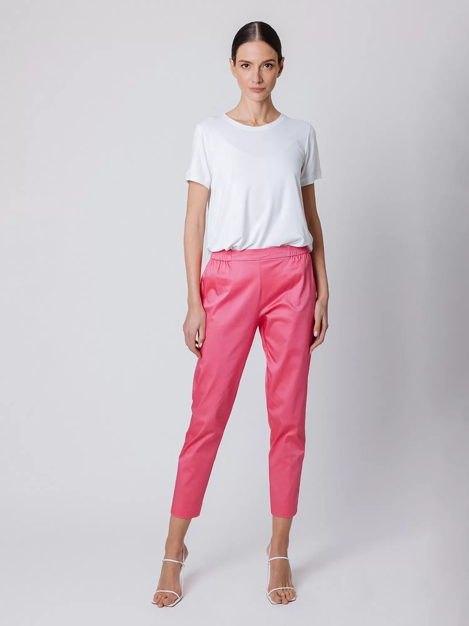 Pantalone Satin A Sigaretta | Martino Midali Cheap