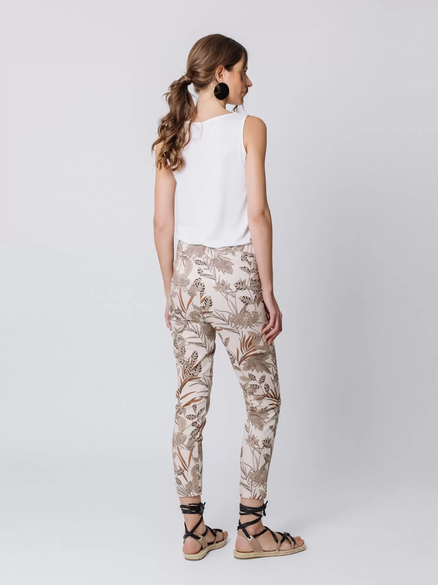 Pantalone Skinny Con Stampa Botanica | Martino Midali Shop