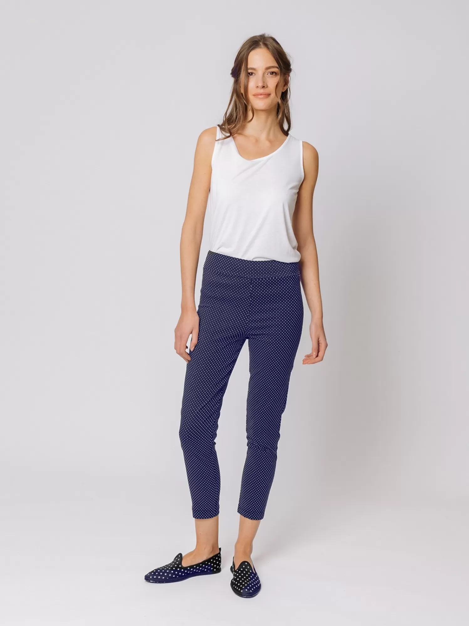 Pantalone Skinny Micro Pois | Martino Midali New