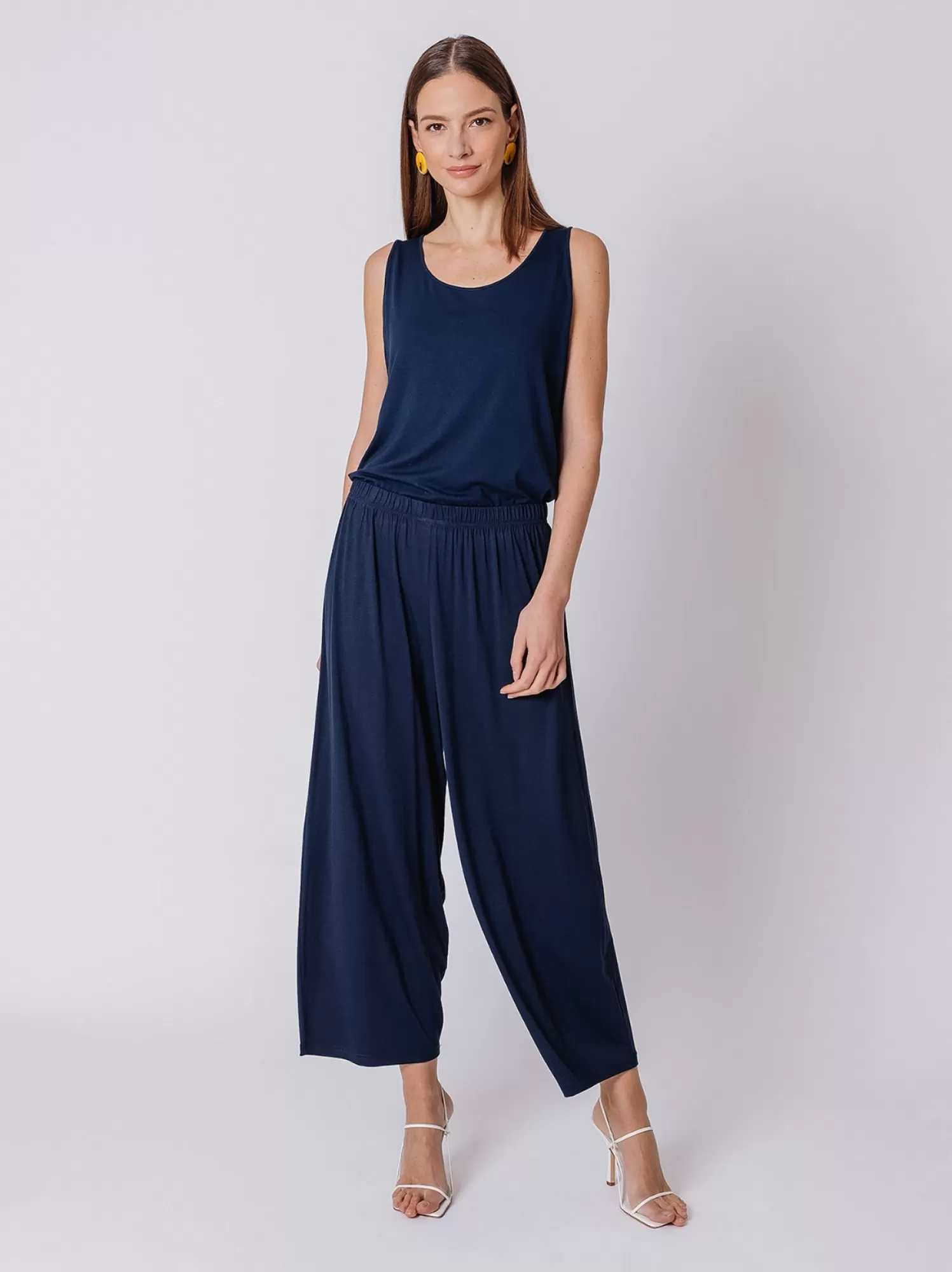 Pantaloni Cropped In Jersey | Martino Midali Clearance