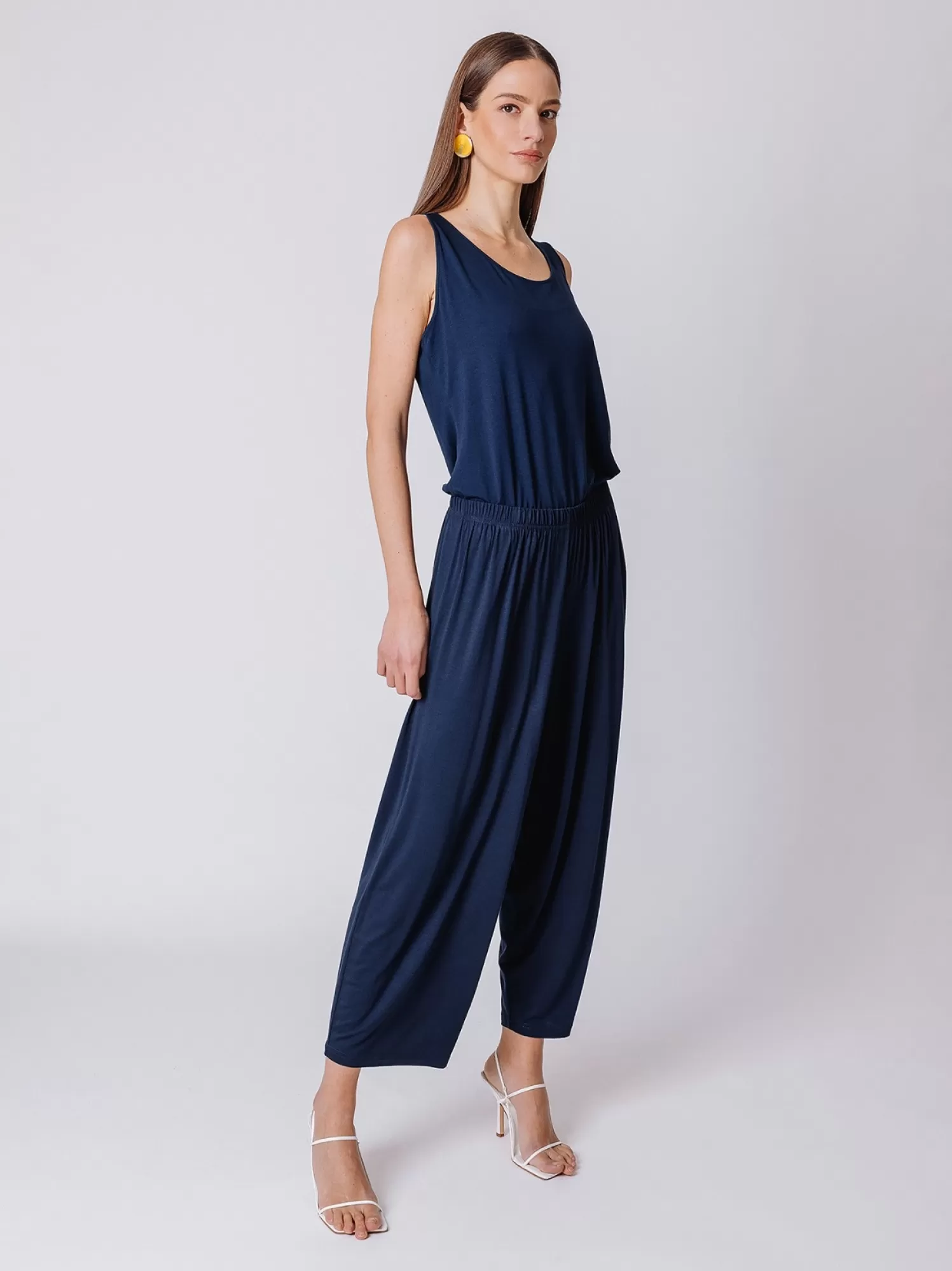 Pantaloni Cropped In Jersey | Martino Midali Clearance