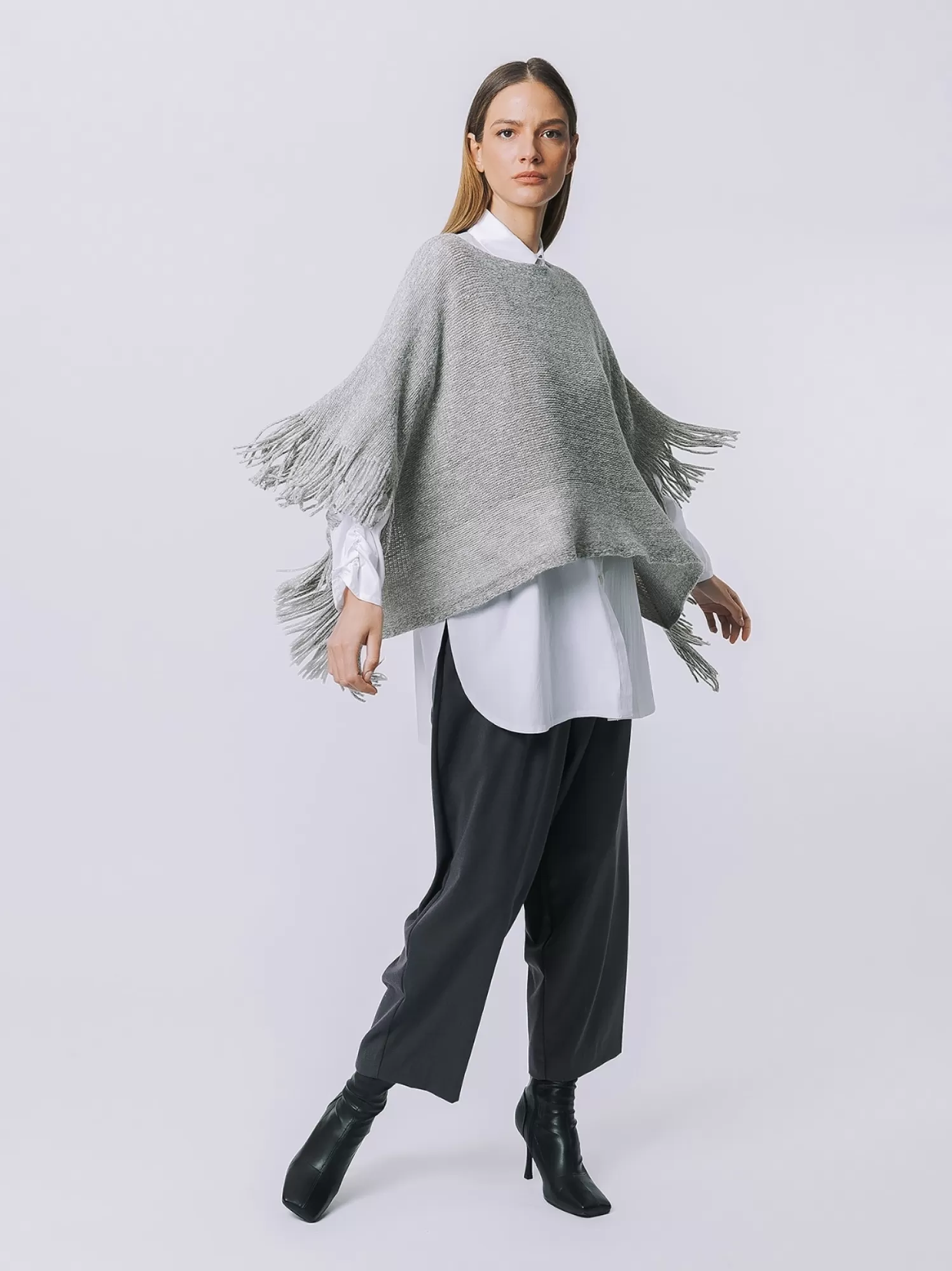 Poncho Con Frange | Martino Midali Store