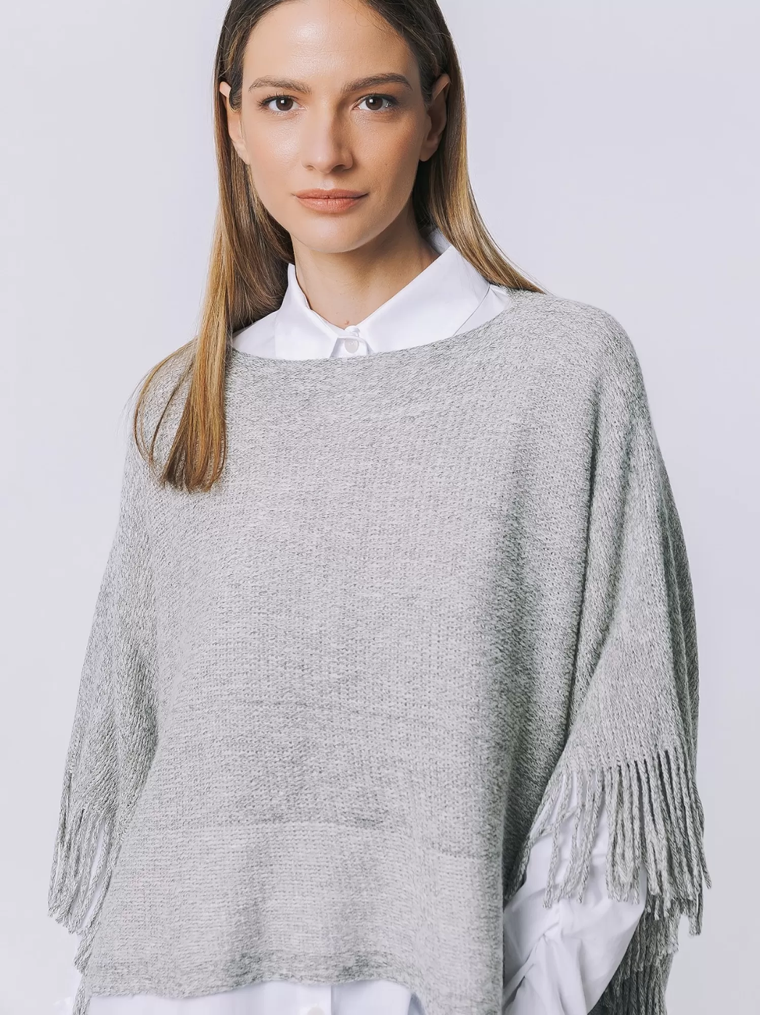 Poncho Con Frange | Martino Midali Store